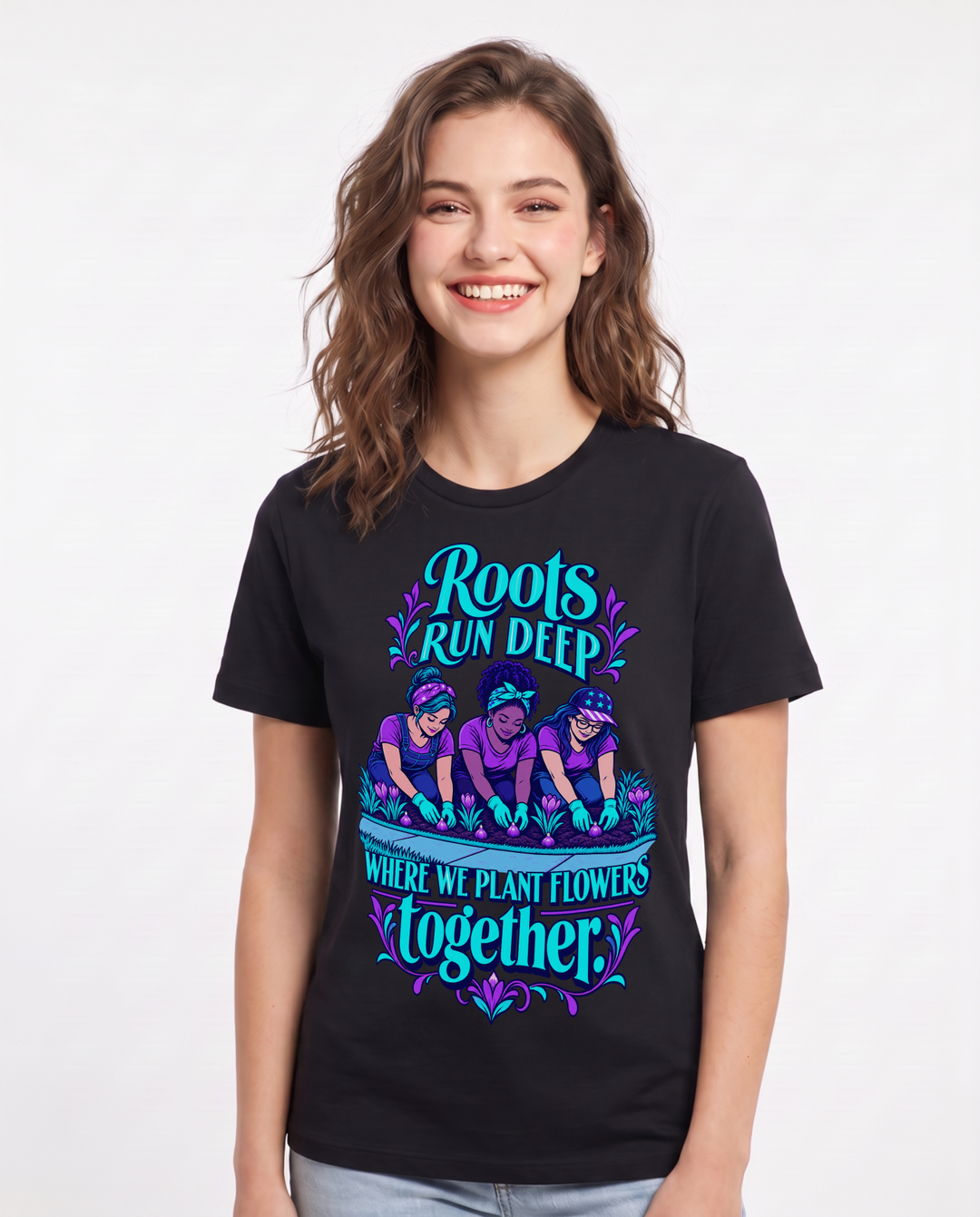 Patriotic Black T-Shirt for Women – Everyday Expression Graphic Tee product image 3