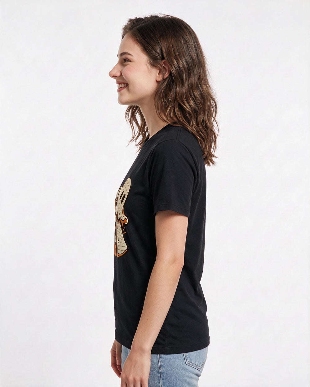 Halloween Black T-Shirt for Women – Halloween Theme Graphic Tee product image 2