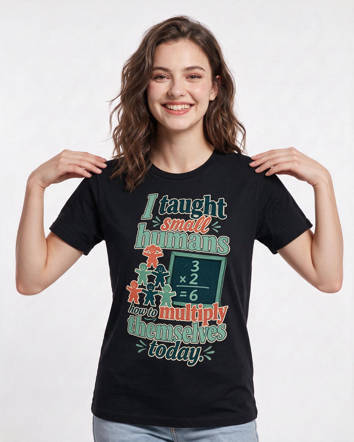 Teacher Black T-Shirt for Women – Everyday Expression Graphic Tee product image 1