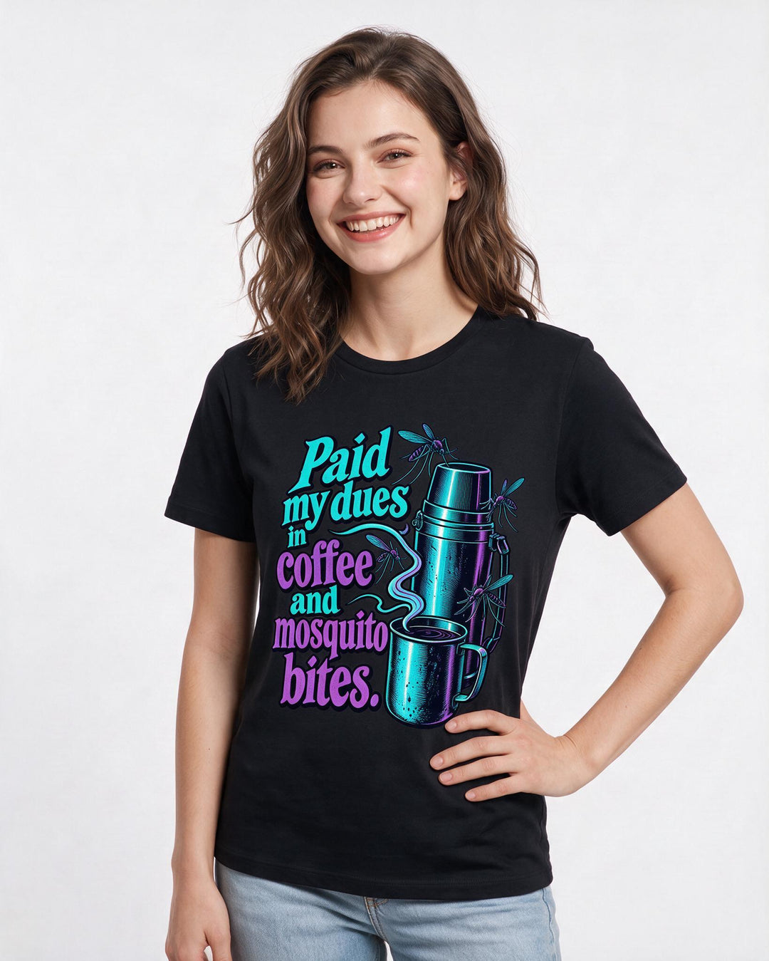 Hunting Black T-Shirt for Women – Everyday Expression Graphic Tee product image 1