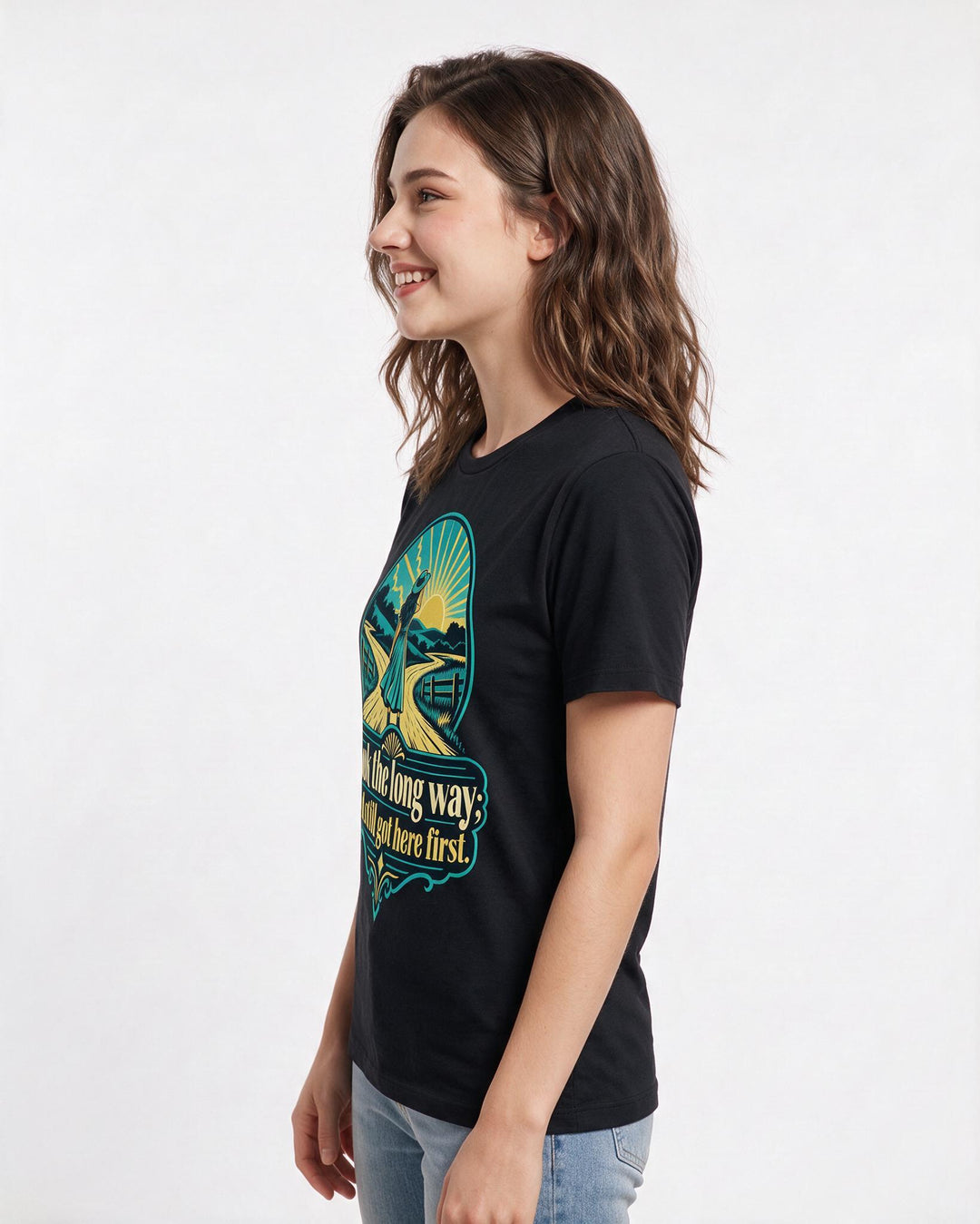 Christian Faith Black T-Shirt for Women – Everyday Expression Graphic Tee product image 2