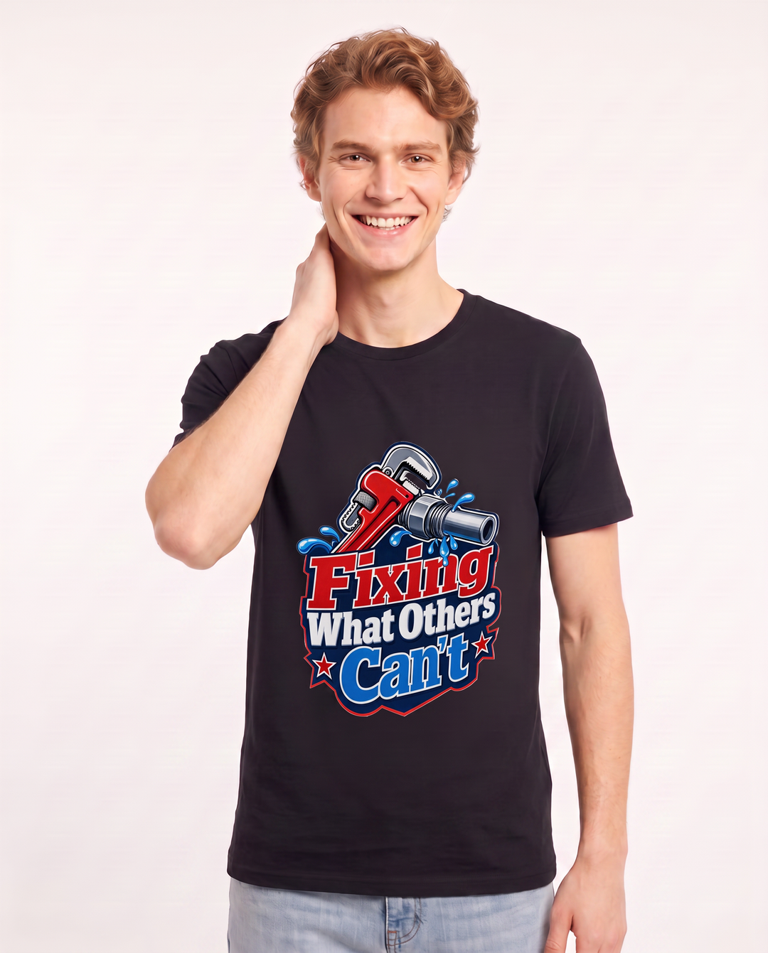 Fixing What Others Can't Men's Black T-Shirt product image 1