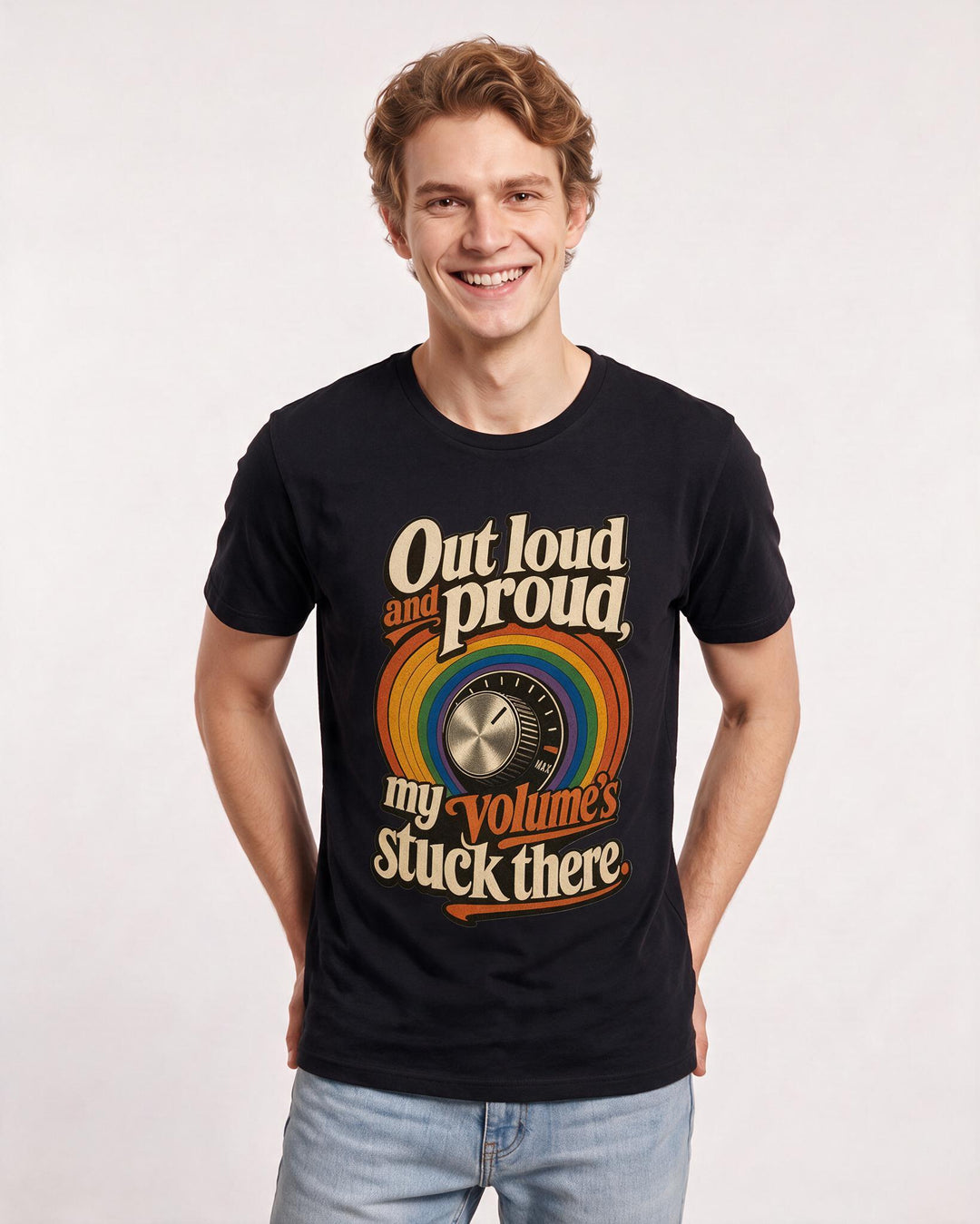 Pride Black T-Shirt for Men – Everyday Expression Graphic Tee product image 1