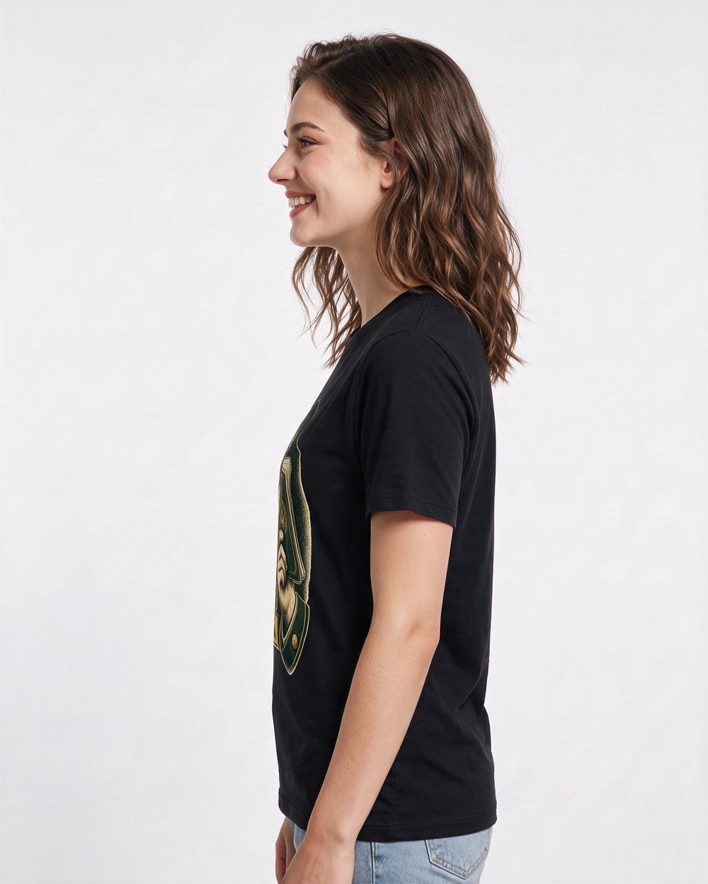 Veteran Women's Black T-Shirt – My code of conduct didn't end with my discharge papers. product image 2