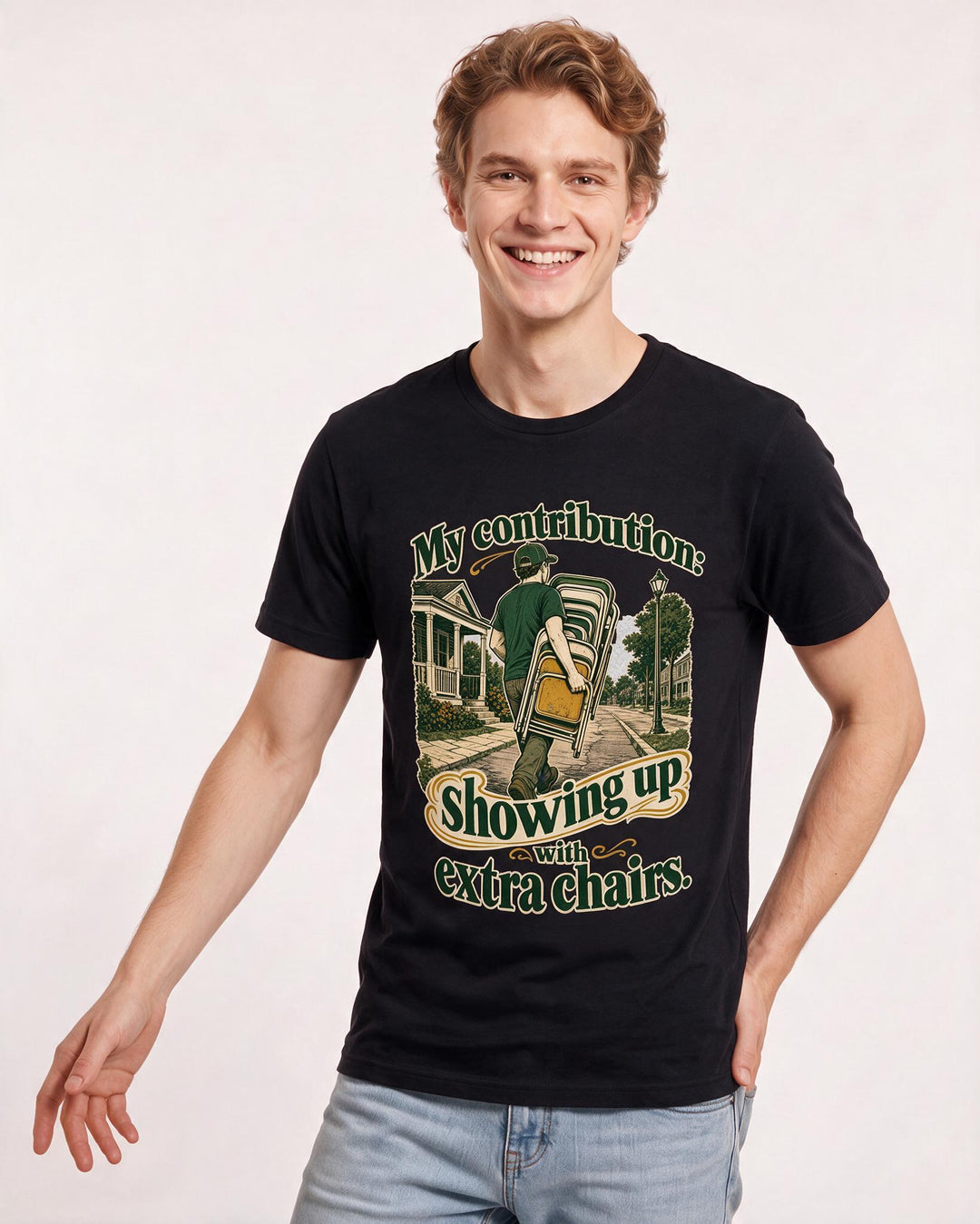 Patriotic Black T-Shirt for Men – Everyday Expression Graphic Tee product image 1