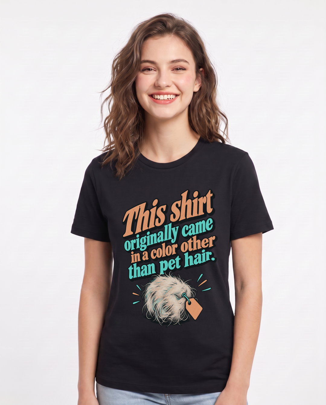Cat Lover Black T-Shirt for Women – Everyday Expression Graphic Tee product image 3