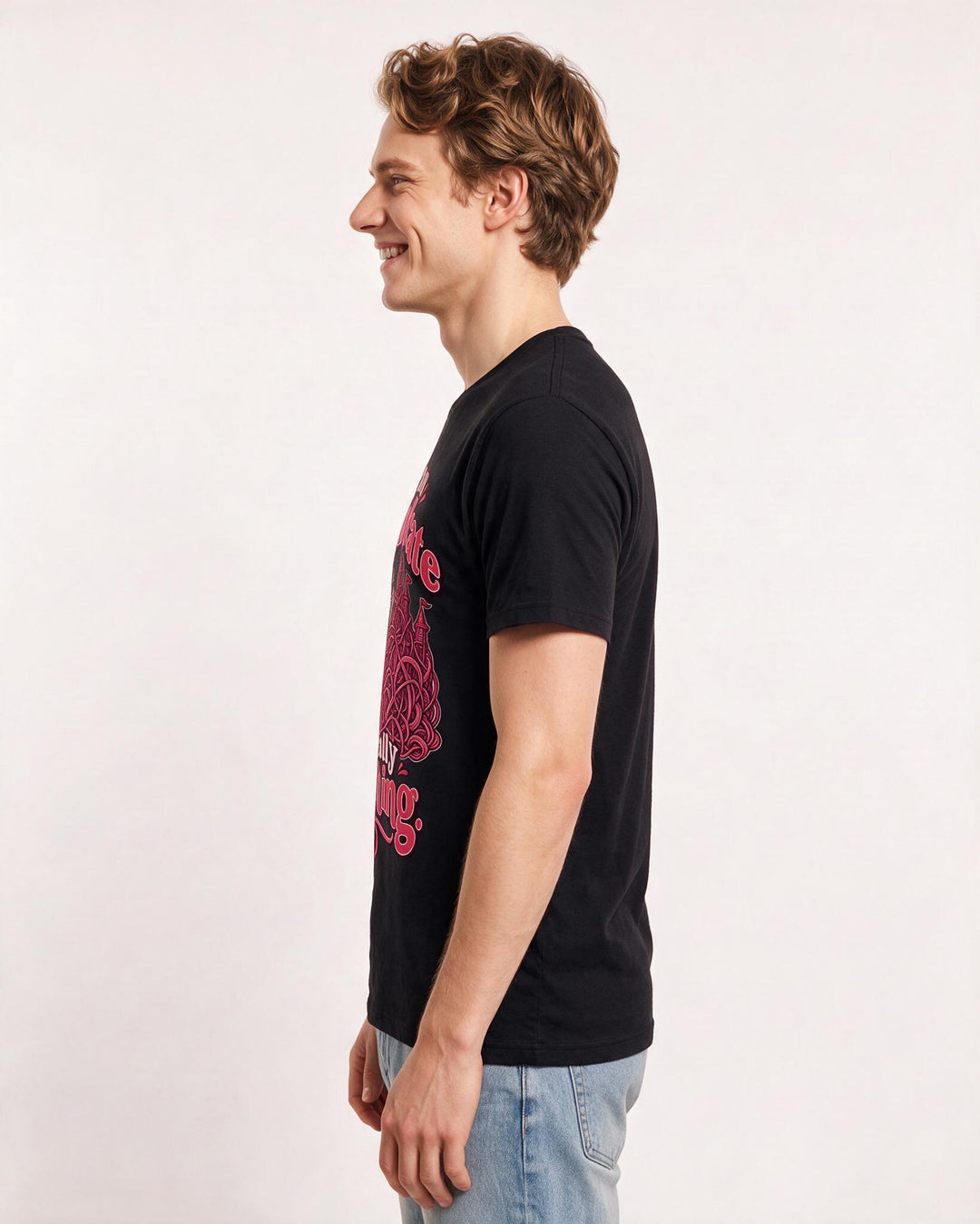 Meme Black T-Shirt for Men – Everyday Expression Graphic Tee product image 2