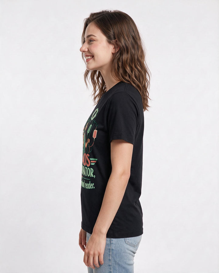 Nurse Black T-Shirt for Women – Nursing Life Graphic Tee product image 2
