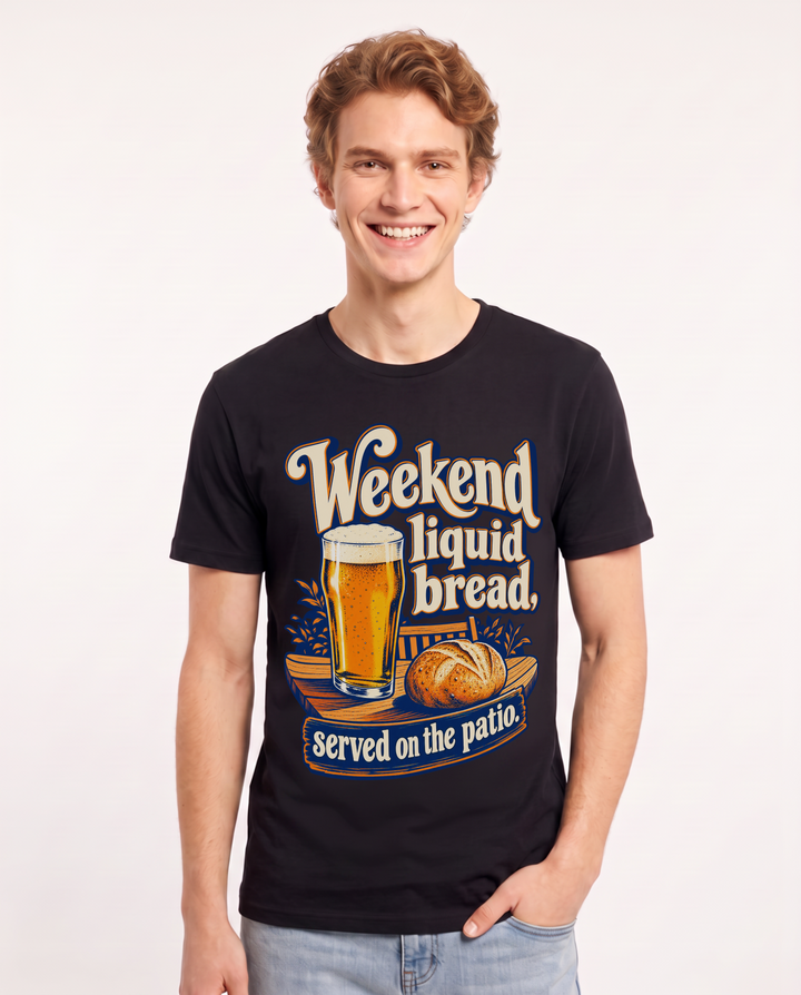 Beer Black T-Shirt for Men – Everyday Expression Graphic Tee product image 3