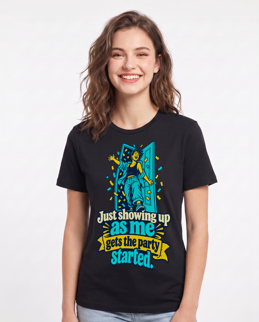 Pride Black T-Shirt for Women – Everyday Expression Graphic Tee product image 3