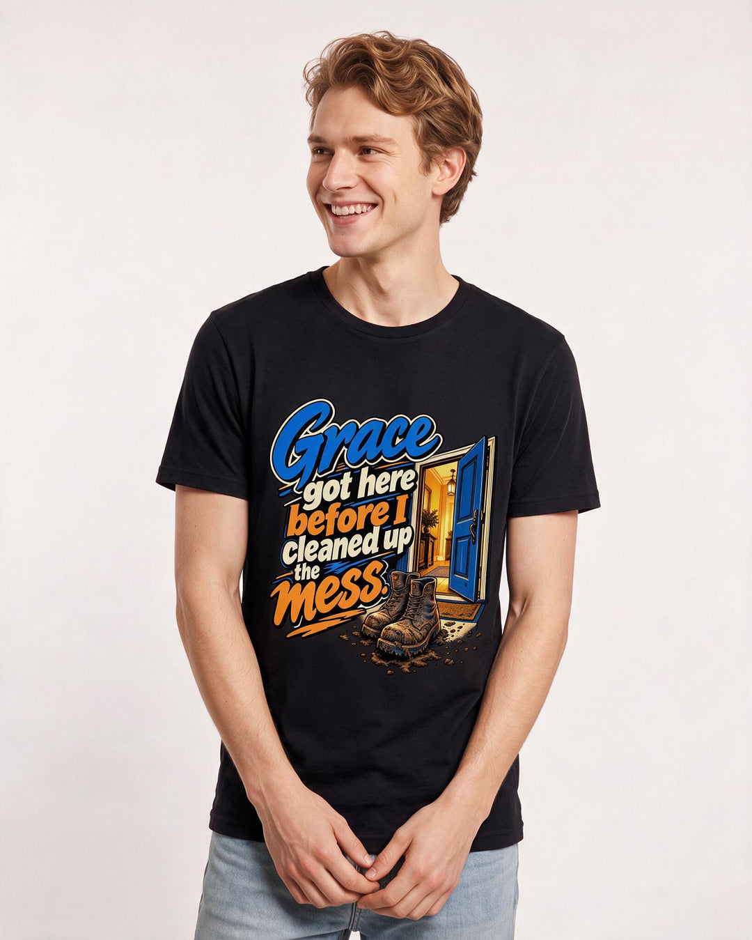 Christian Faith Black T-Shirt for Men – Everyday Expression Graphic Tee product image 1