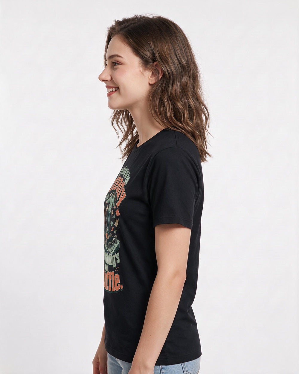 Christian Faith Black T-Shirt for Women – Everyday Expression Graphic Tee product image 2