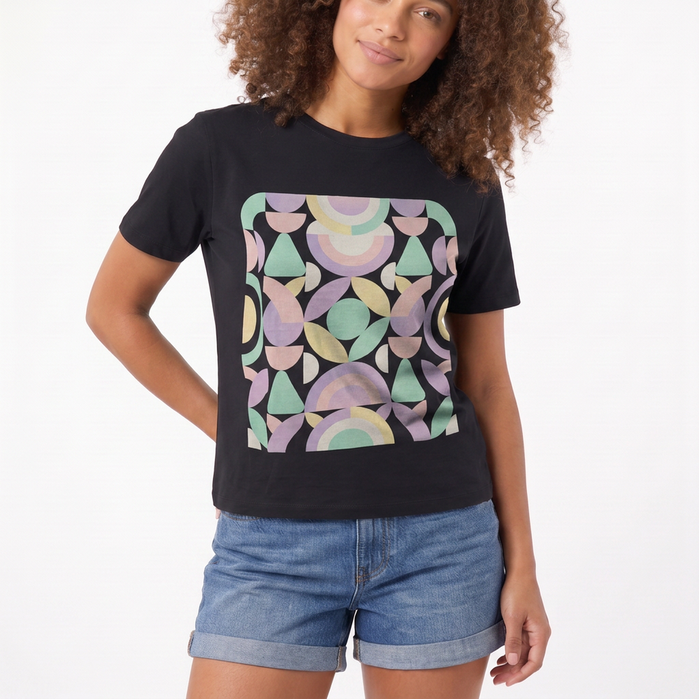 Black Black T-Shirt mockup 2