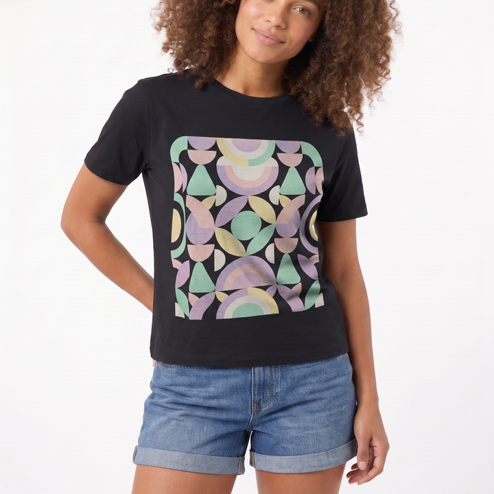Black Black T-Shirt mockup 2