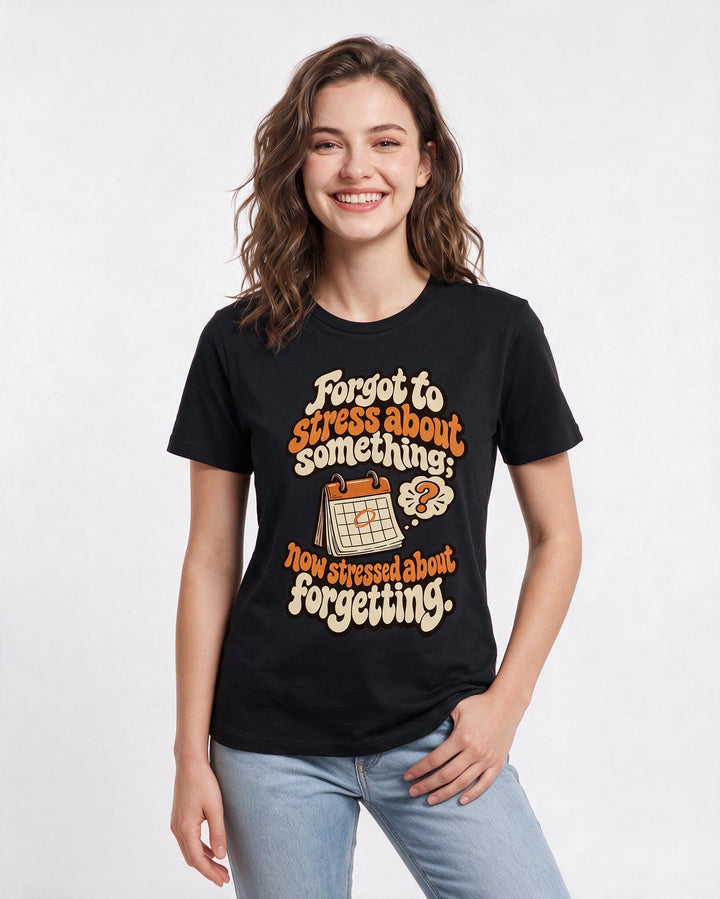 Meme Black T-Shirt for Women – Everyday Expression Graphic Tee product image 1