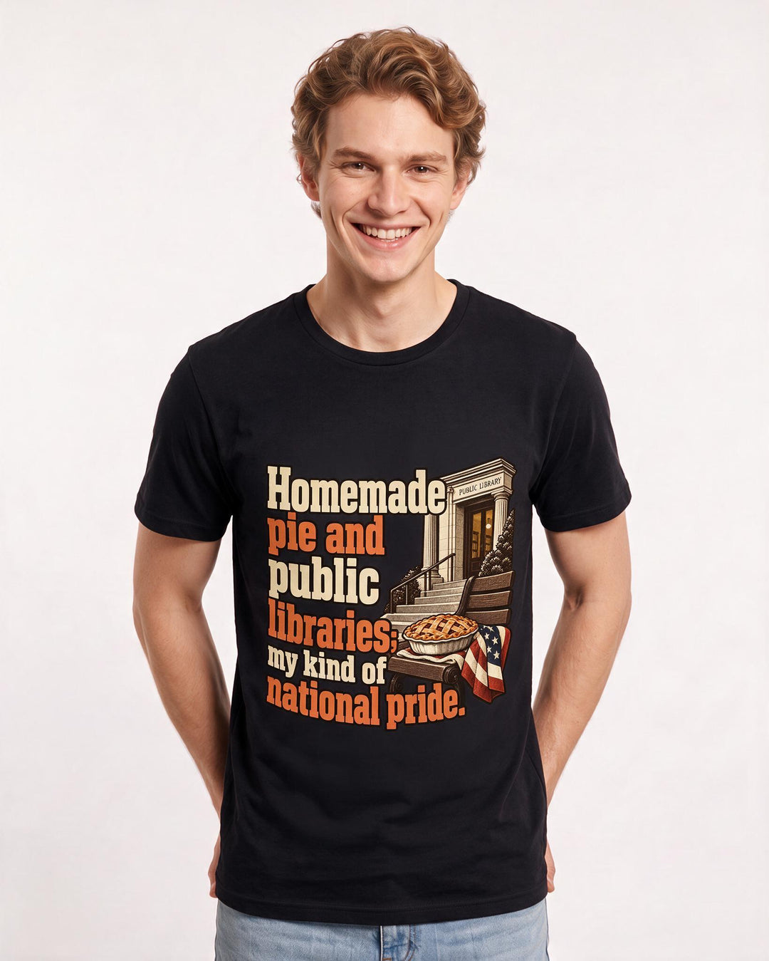 Patriotic Black T-Shirt for Men – Everyday Expression Graphic Tee product image 1