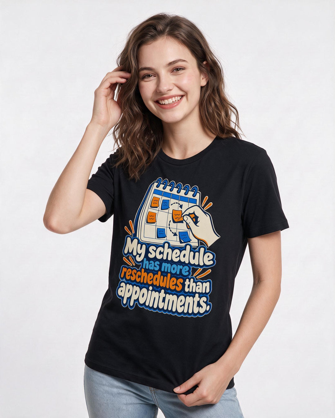 Meme Black T-Shirt for Women – Everyday Expression Graphic Tee product image 1