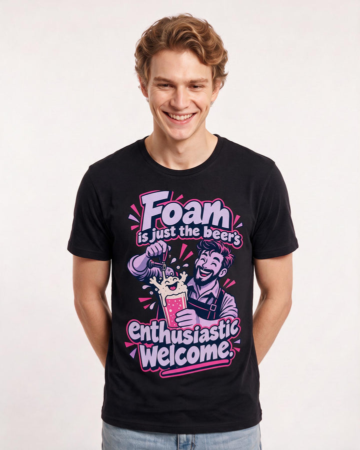 Beer Black T-Shirt for Men – Everyday Expression Graphic Tee product image 1