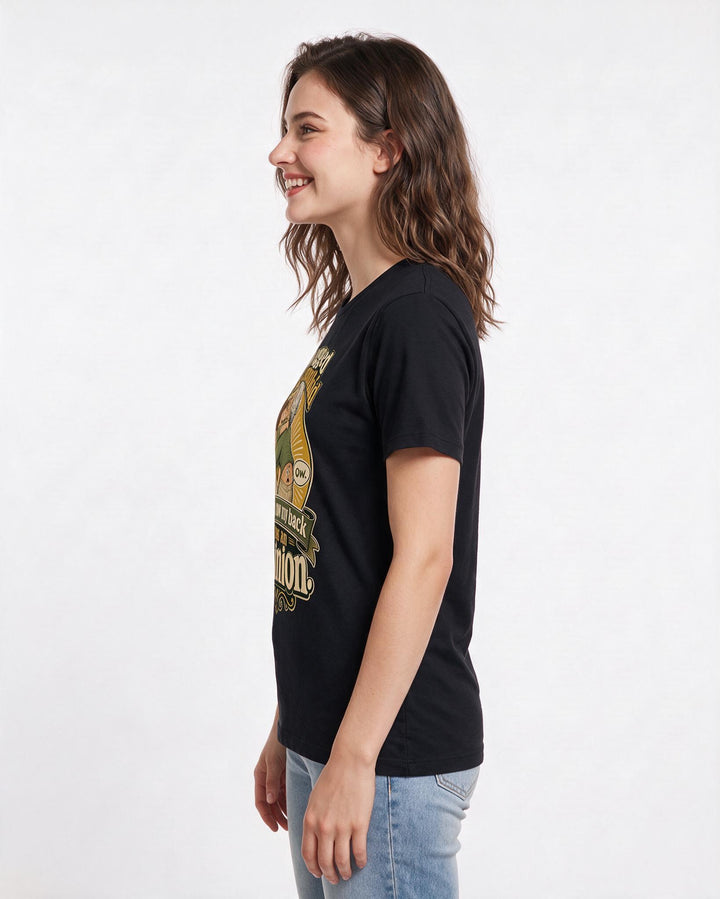 Grandparent Black T-Shirt for Women – Everyday Expression Graphic Tee product image 2