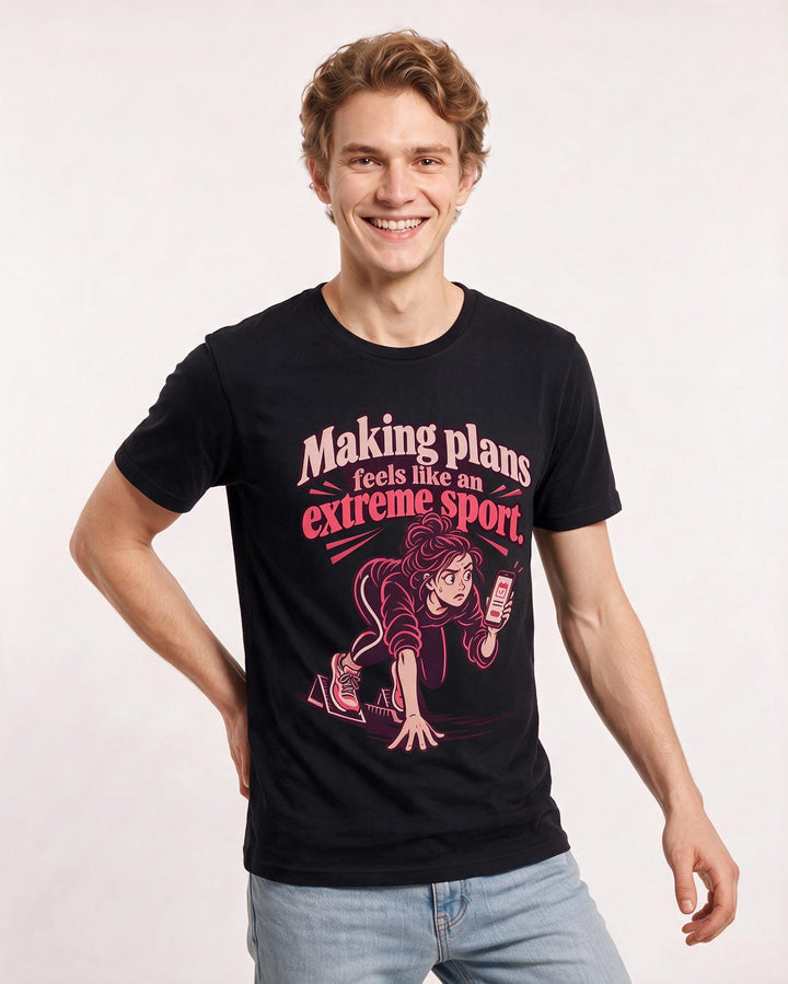 Meme Black T-Shirt for Men – Everyday Expression Graphic Tee product image 1