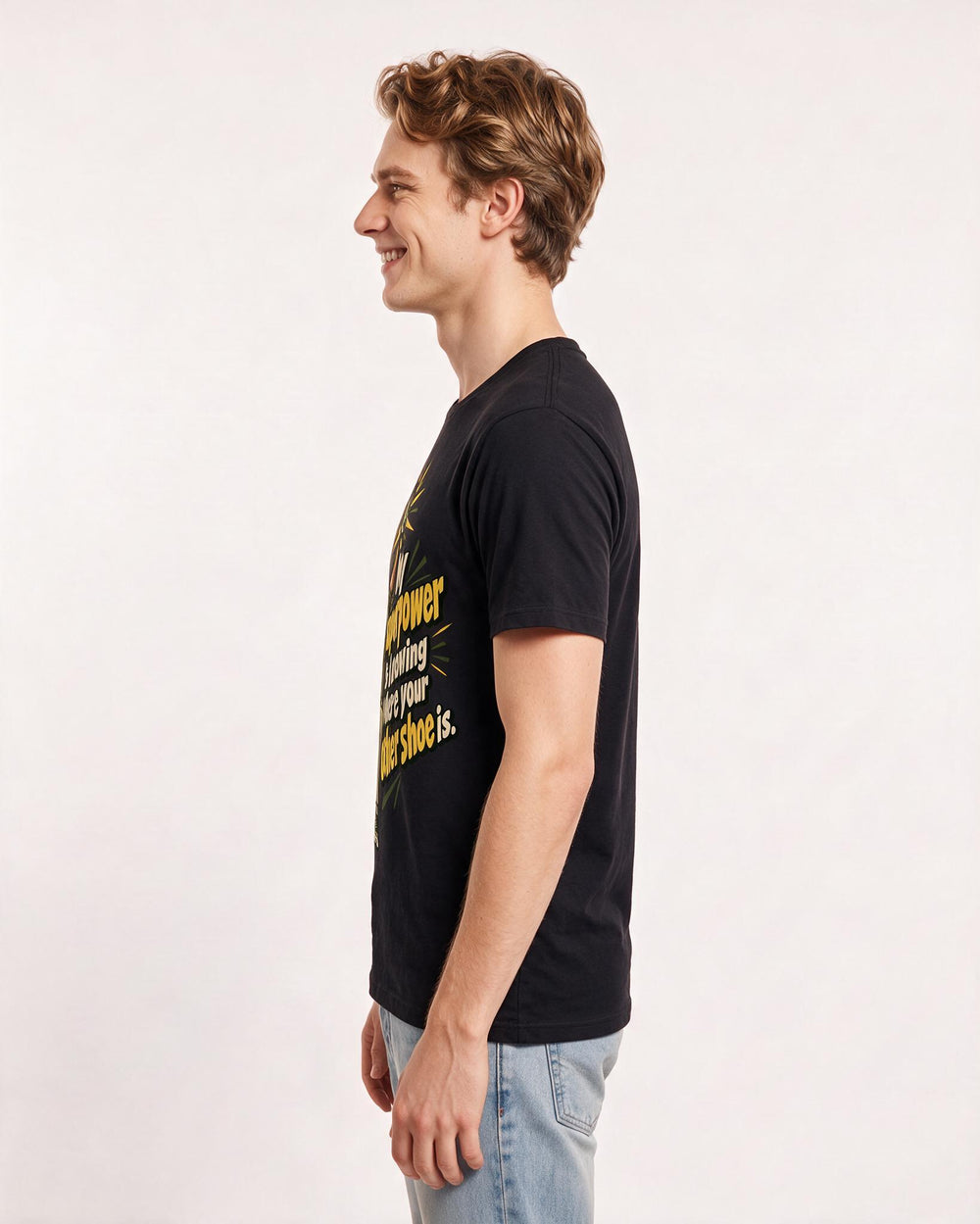 Grandparent Black T-Shirt for Men – Everyday Expression Graphic Tee product image 2