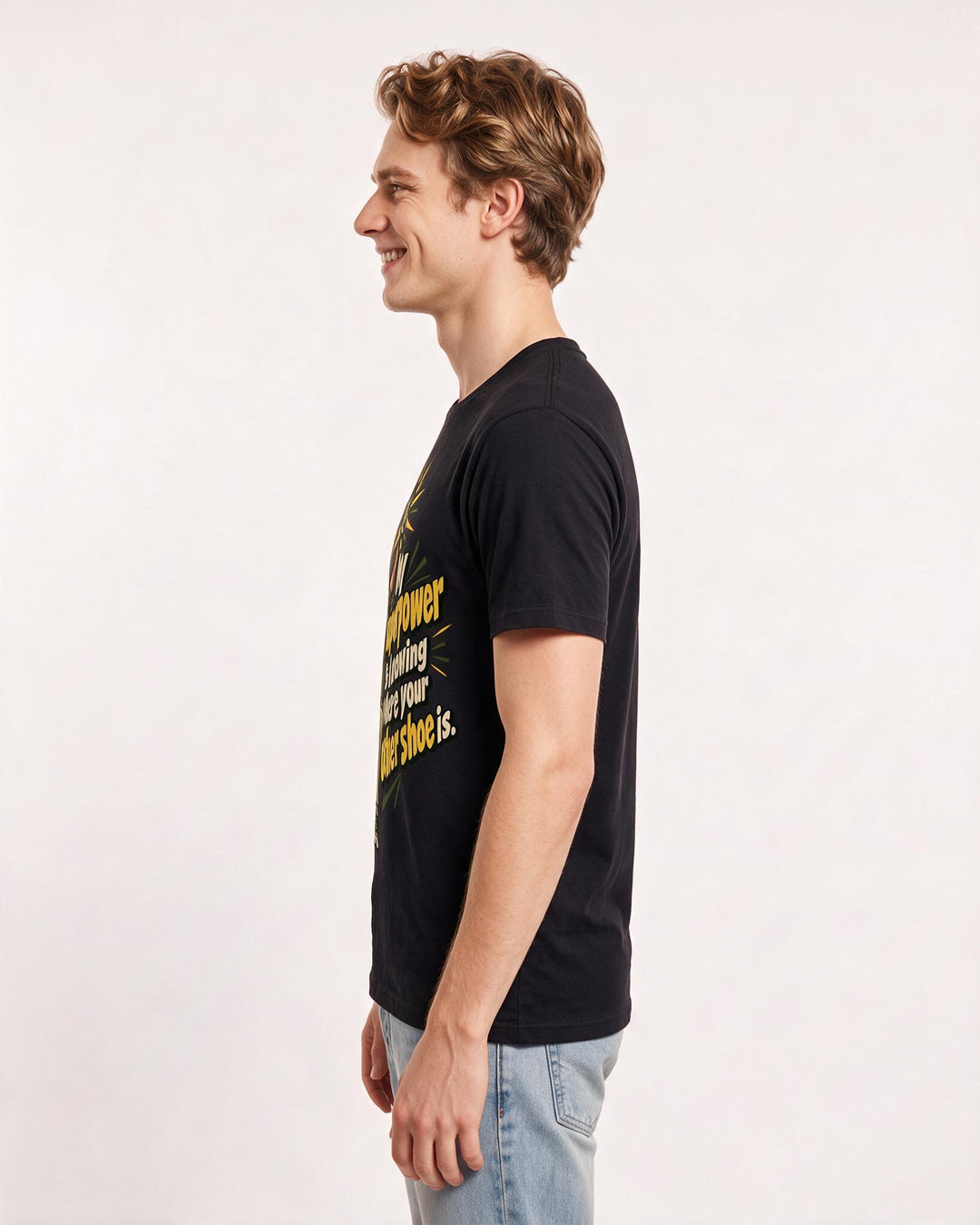 Grandparent Black T-Shirt for Men – Everyday Expression Graphic Tee product image 2