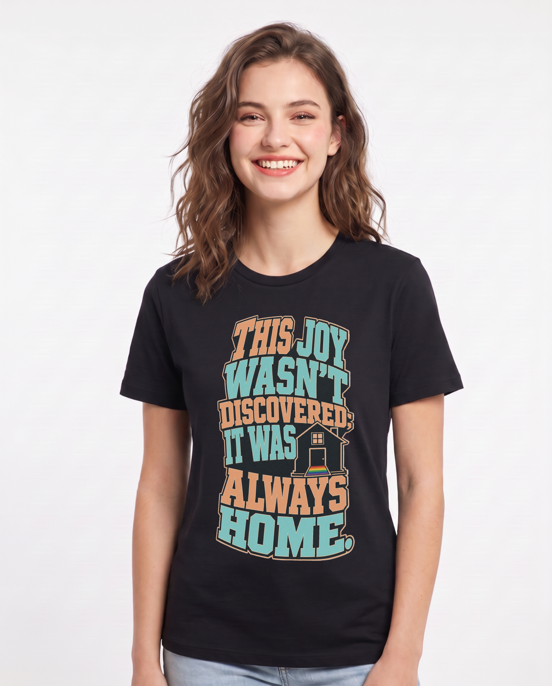 Pride Black T-Shirt for Women – Everyday Expression Graphic Tee product image 1