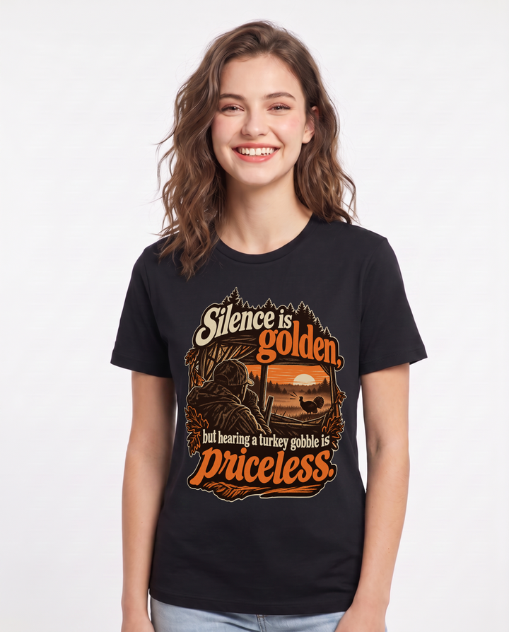 Hunting Black T-Shirt for Women – Everyday Expression Graphic Tee product image 3