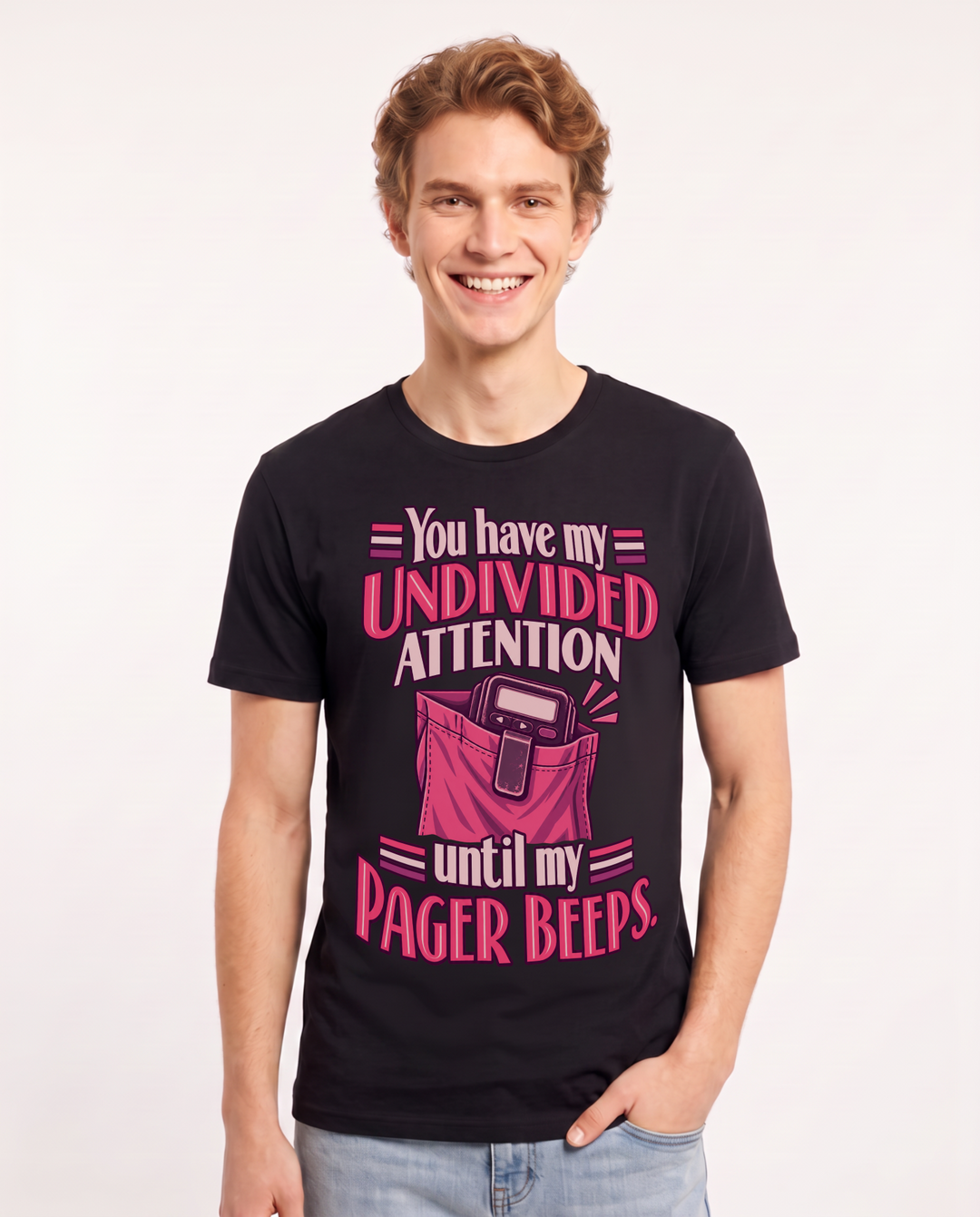 Nurse Black T-Shirt for Men – Nursing Life Graphic Tee product image 3