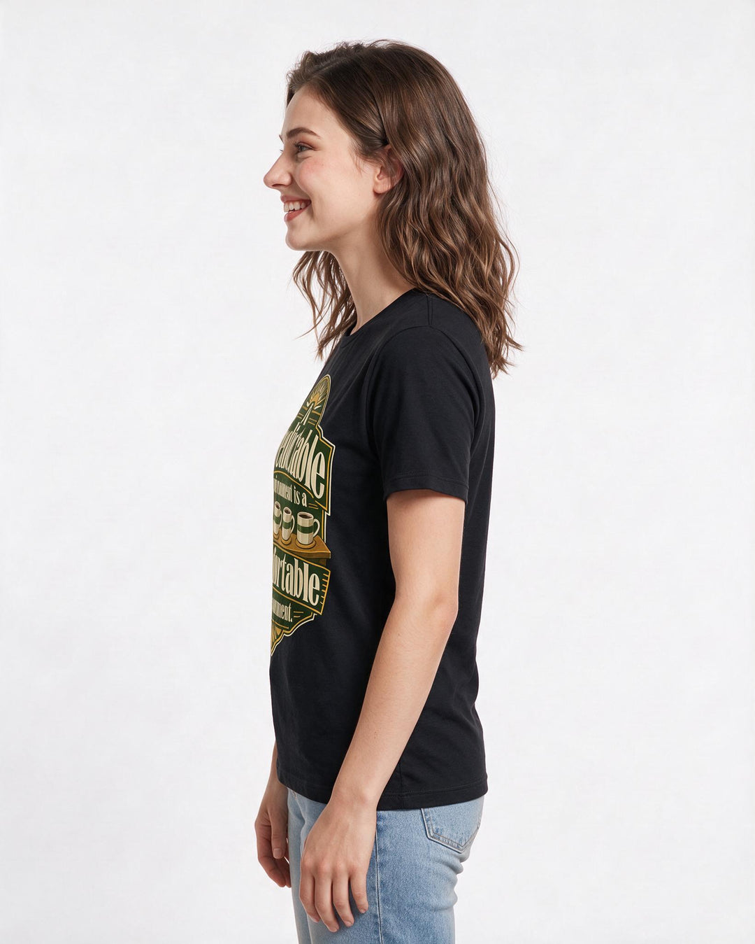 Neurodiversity Black T-Shirt for Women – Everyday Expression Graphic Tee product image 2