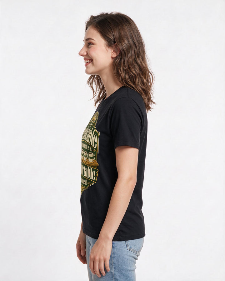 Neurodiversity Black T-Shirt for Women – Everyday Expression Graphic Tee product image 2