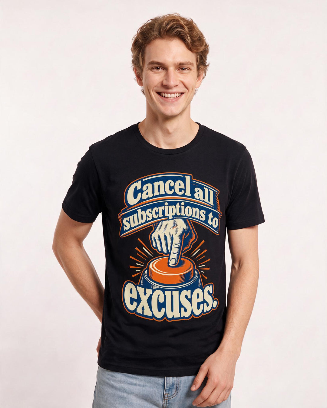 Political Statement Black T-Shirt for Men – Everyday Expression Graphic Tee product image 1