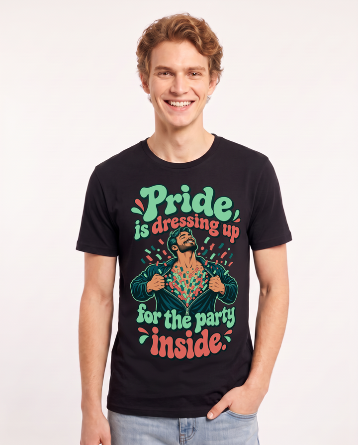 Pride Black T-Shirt for Men – Everyday Expression Graphic Tee product image 3