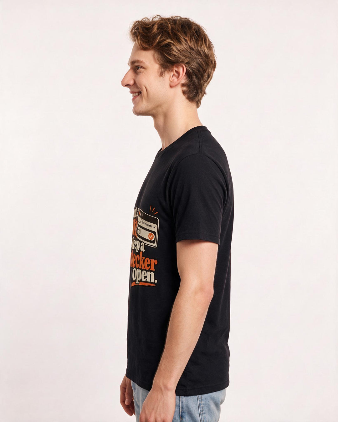 Political Statement Black T-Shirt for Men – Everyday Expression Graphic Tee product image 2