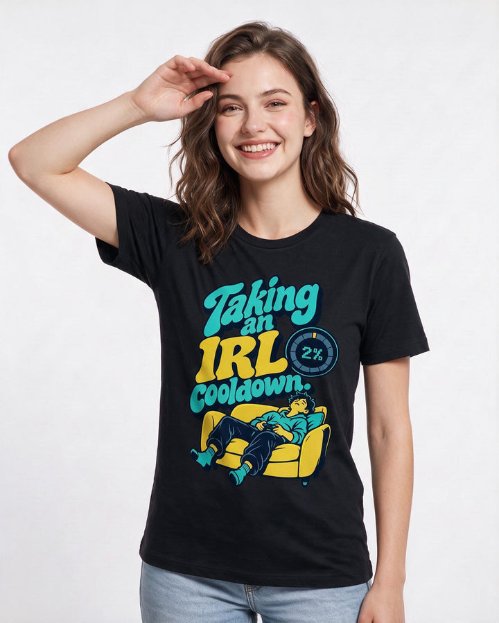 Gaming Black T-Shirt for Women – Game Night Graphic Tee product image 1