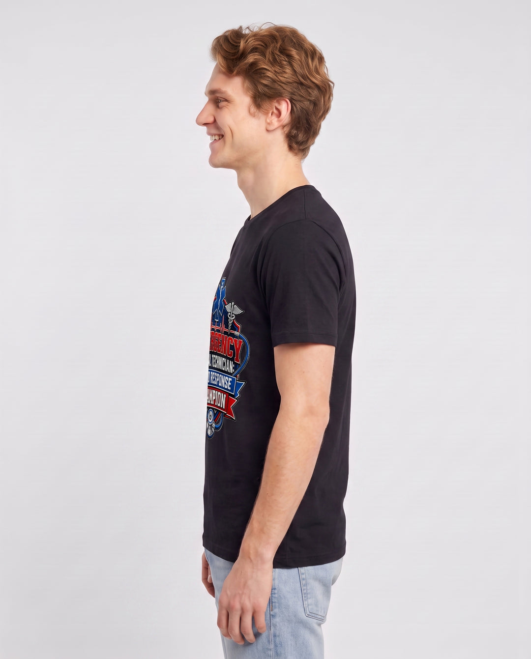 Emergency Medical Technician: Rapid Response Champion Men's Black T-Shirt product image 3
