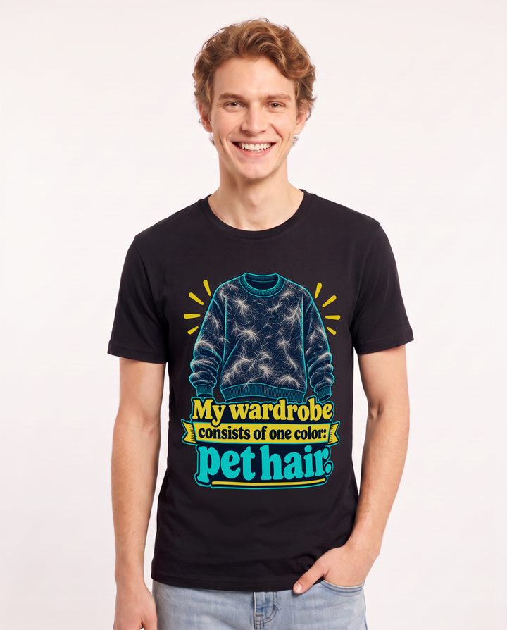 Cat Lover Black T-Shirt for Men – Everyday Expression Graphic Tee product image 3