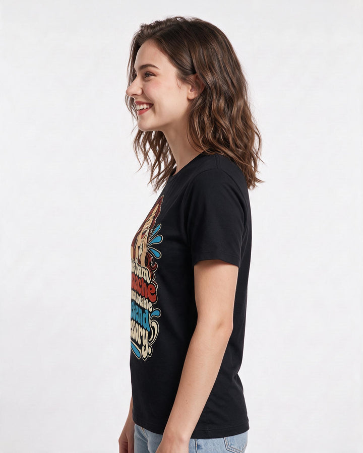 Beer Black T-Shirt for Women – Everyday Expression Graphic Tee product image 2