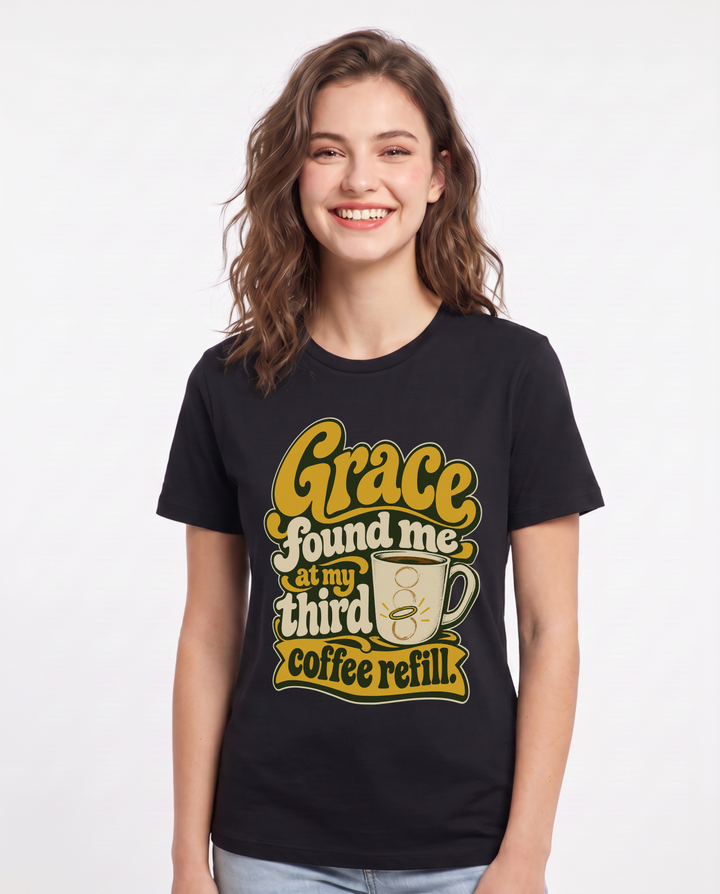 Christian Faith Black T-Shirt for Women – Everyday Expression Graphic Tee product image 3