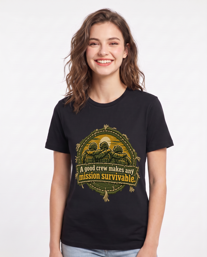 Veteran Black T-Shirt for Women – Everyday Expression Graphic Tee product image 3