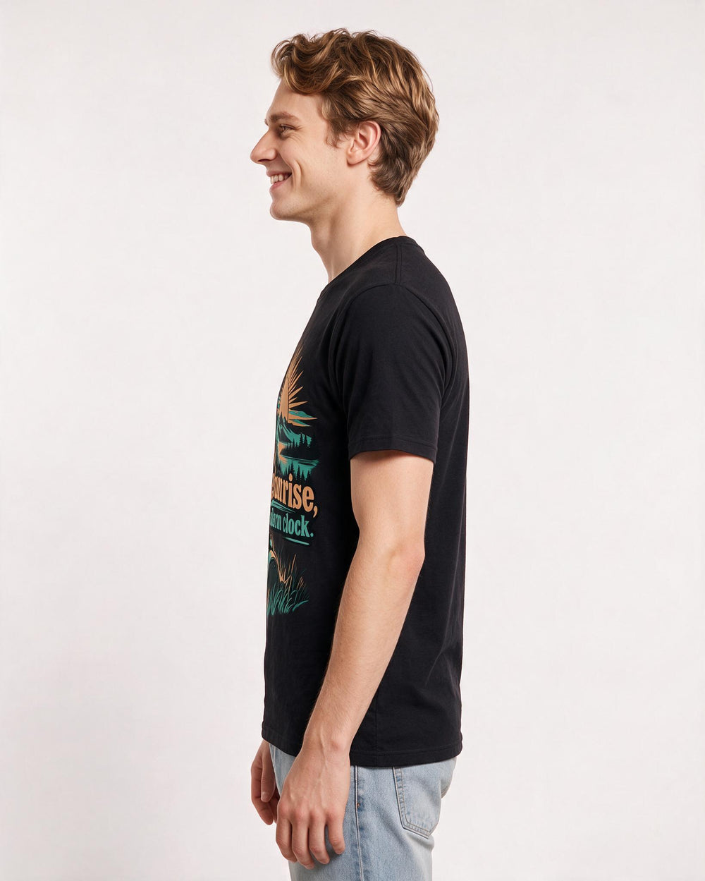 Hunting Black T-Shirt for Men – Everyday Expression Graphic Tee product image 2
