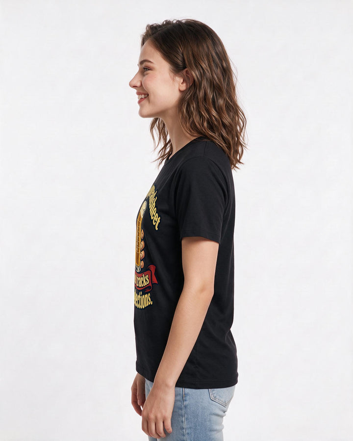 Beer Black T-Shirt for Women – Everyday Expression Graphic Tee product image 2