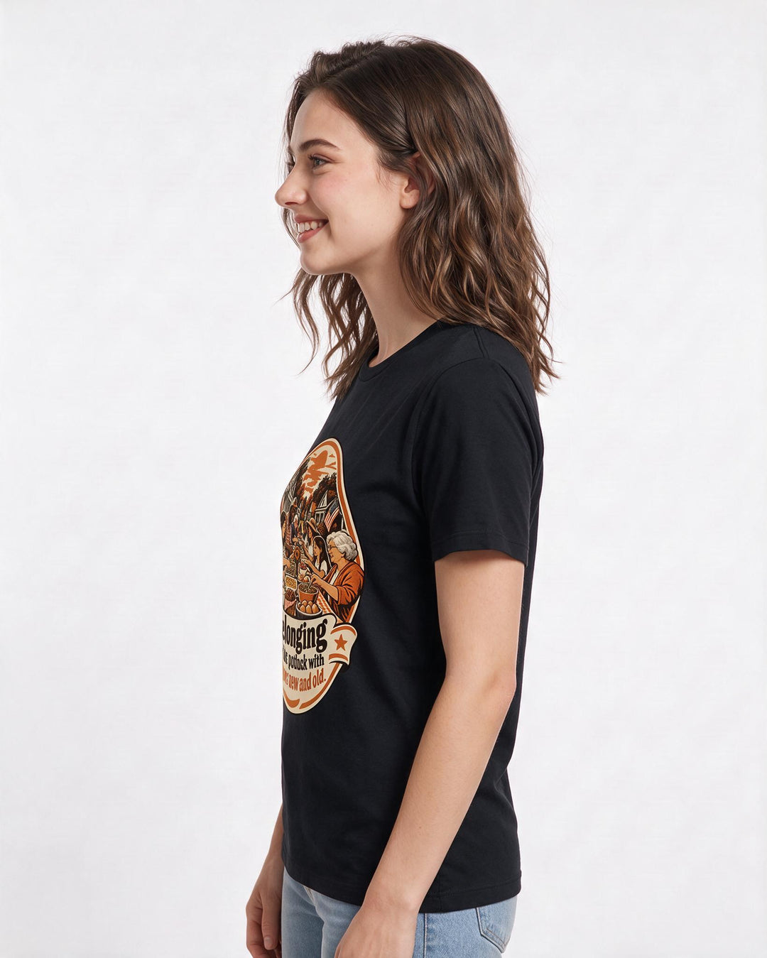 Patriotic Black T-Shirt for Women – Everyday Expression Graphic Tee product image 2