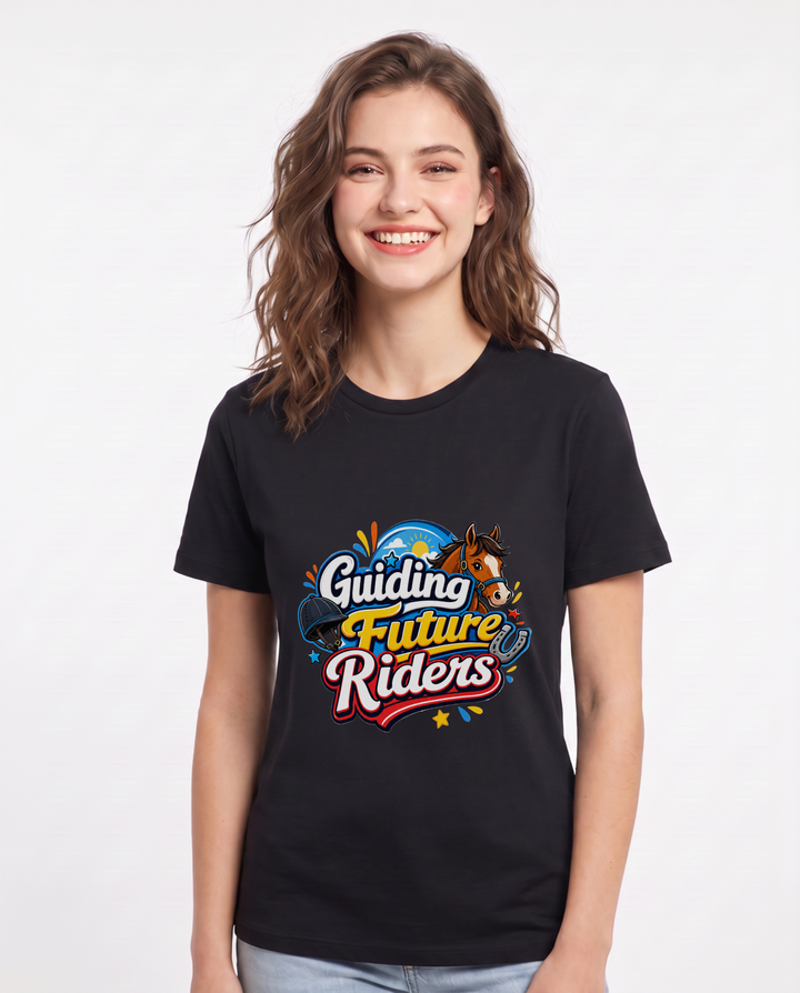 Guiding Future Riders Women's Black T-Shirt product image 2