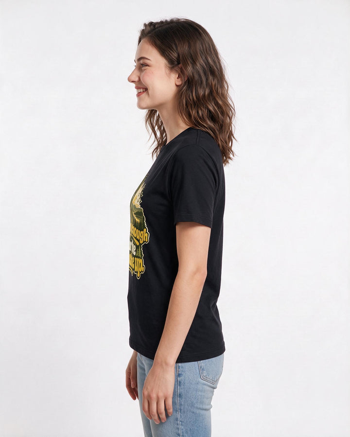 Hunting Black T-Shirt for Women – Everyday Expression Graphic Tee product image 2