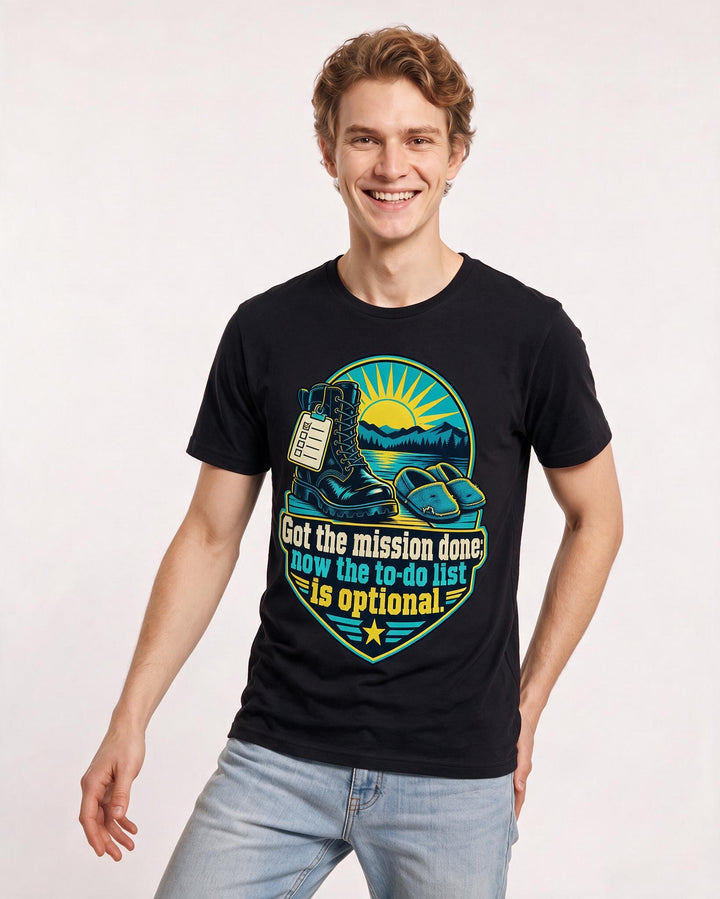 Veteran Black T-Shirt for Men – Everyday Expression Graphic Tee product image 1