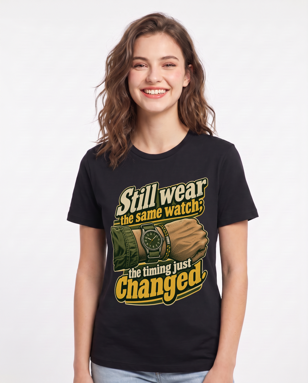 Veteran Black T-Shirt for Women – Everyday Expression Graphic Tee product image 3