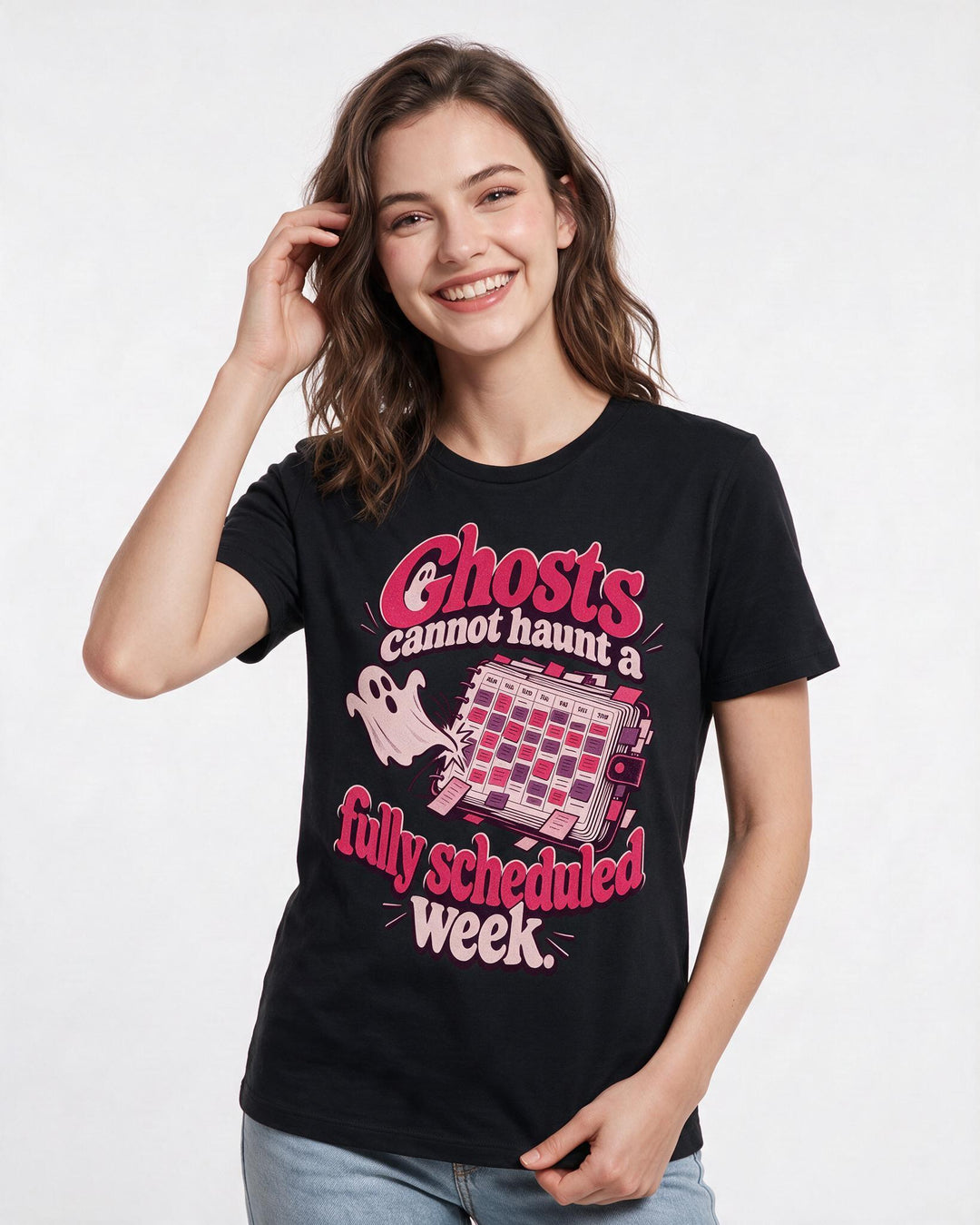 Halloween Black T-Shirt for Women – Halloween Theme Graphic Tee product image 1