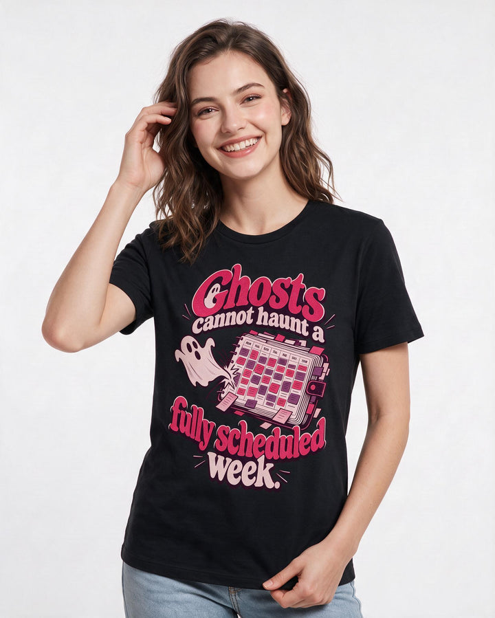 Halloween Black T-Shirt for Women – Halloween Theme Graphic Tee product image 1