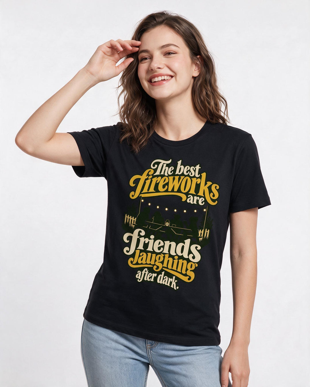 Patriotic Black T-Shirt for Women – Everyday Expression Graphic Tee product image 1